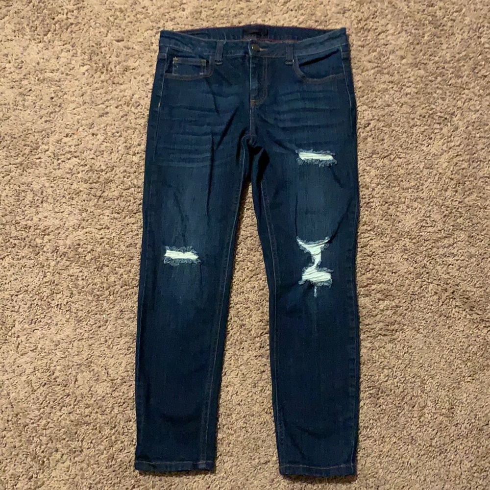 Women’s Cello Distressed Jeans, Stretch Denim Size 7